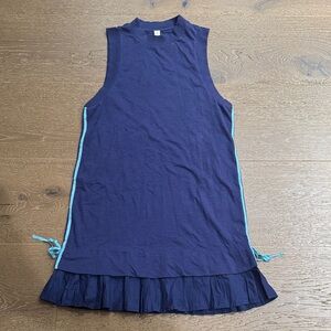 Daily Practice Sleeveless Tunic Top Navy Blue Size XS